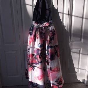 Floral Formal Halter Dress